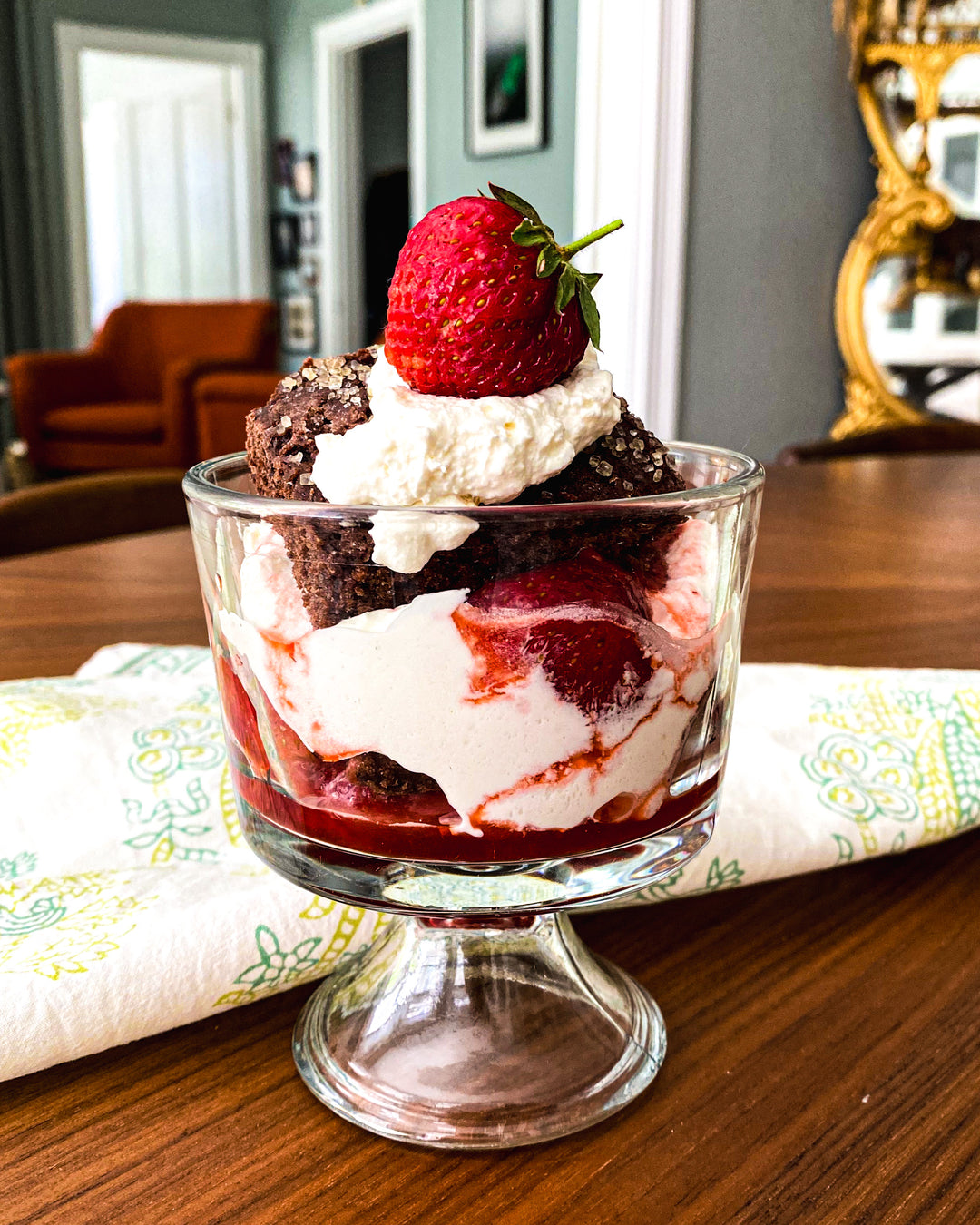 Cocoa Shortcakes with Strawberries and Whipped Cream